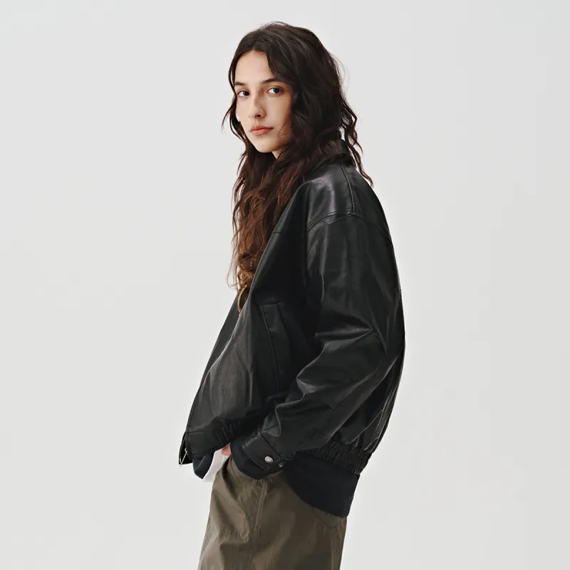714STREET Leather Jacket Thickened Puffer Jacket Unisex-18