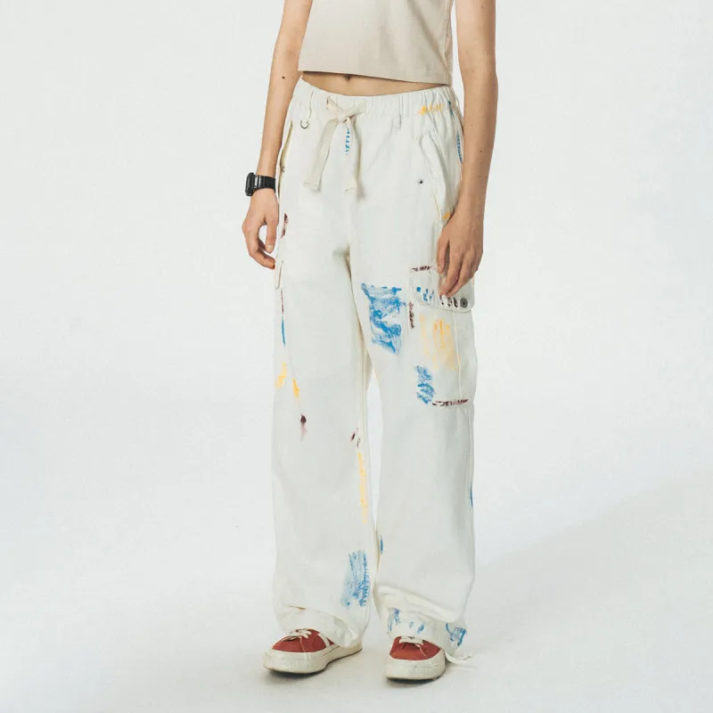 714STREET Cargo Pants Unisex Ecru-5