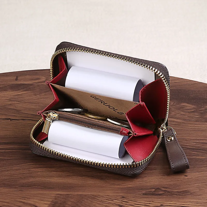 Gorora PVC Coin Purse Regular Women's Coffee-1
