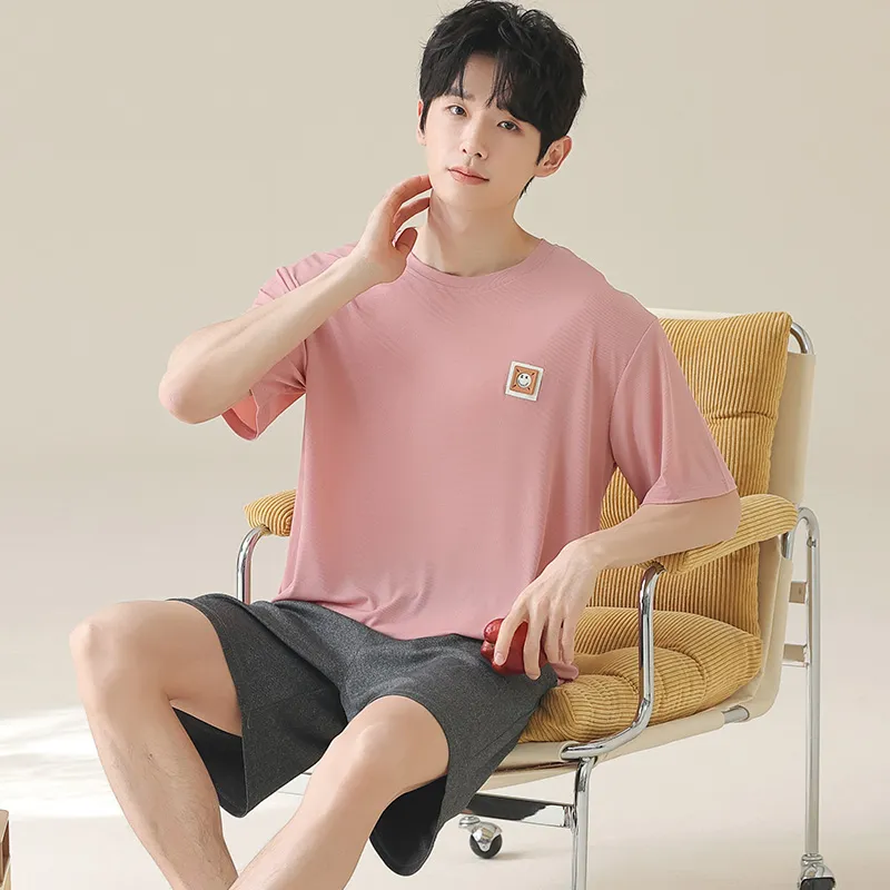 Urban Beauty Pajama Set Men's Pink-4