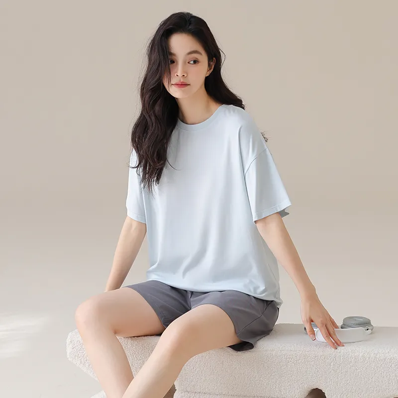 Urban Beauty Pajama Set Women's Sky Blue-3