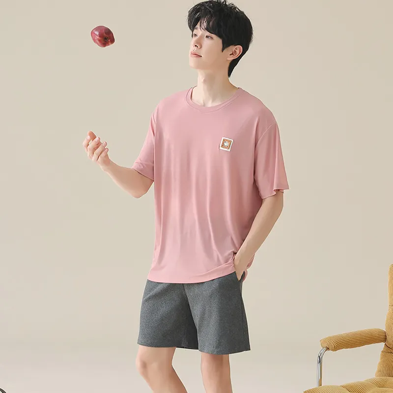 Urban Beauty Pajama Set Men's Pink-1