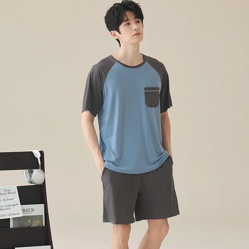 Urban Beauty Pajama Set Men's Dark Sky Blue-5