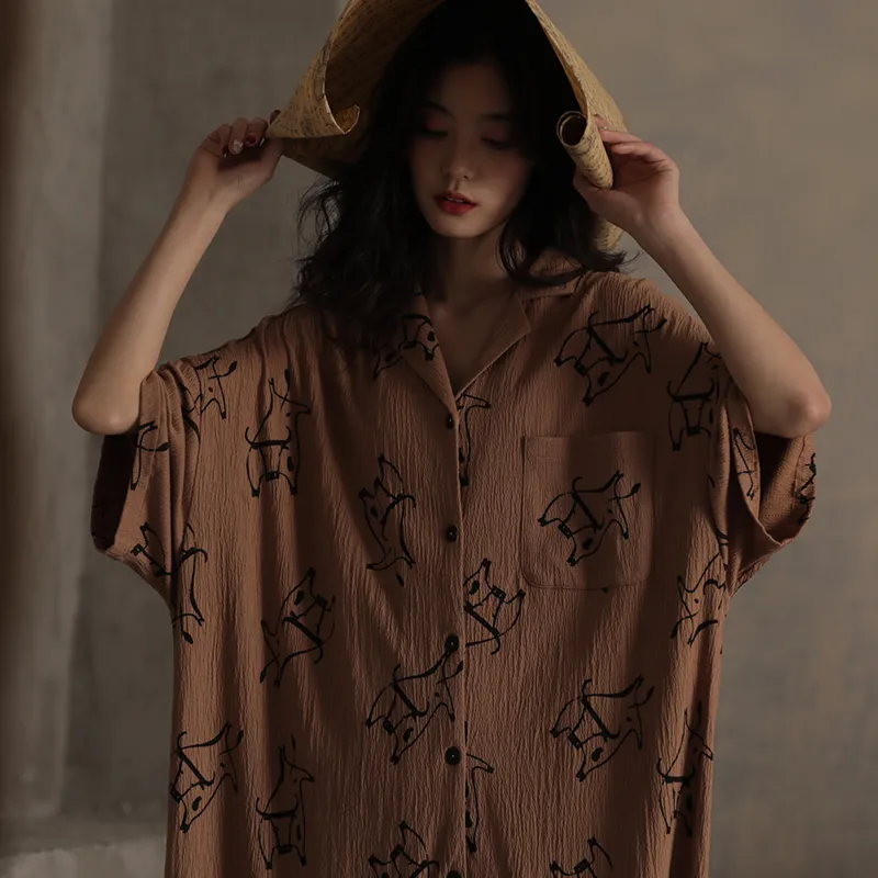 Urban Beauty Nightgown Women's Light Brown-6