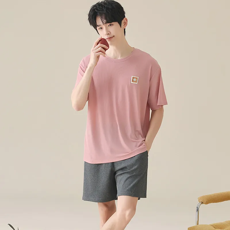 Urban Beauty Pajama Set Men's Pink-5