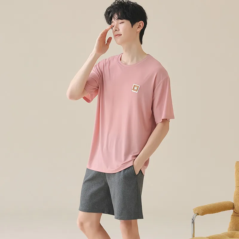 Urban Beauty Pajama Set Men's Pink-2
