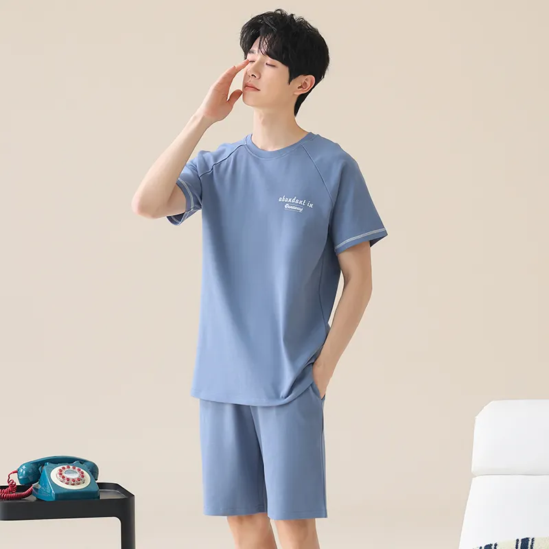 Urban Beauty Pajama Set Men's Dark Sky Blue-1