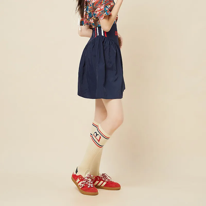 LALABOBO Casual Short Skirts Women's Blue-4