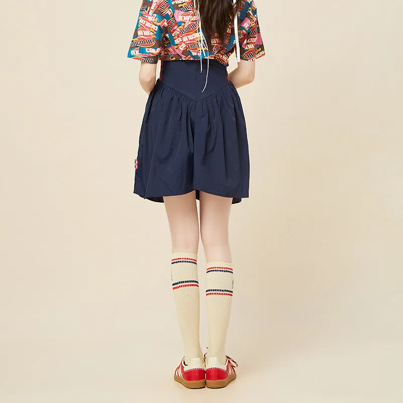 LALABOBO Casual Short Skirts Women's Blue-3