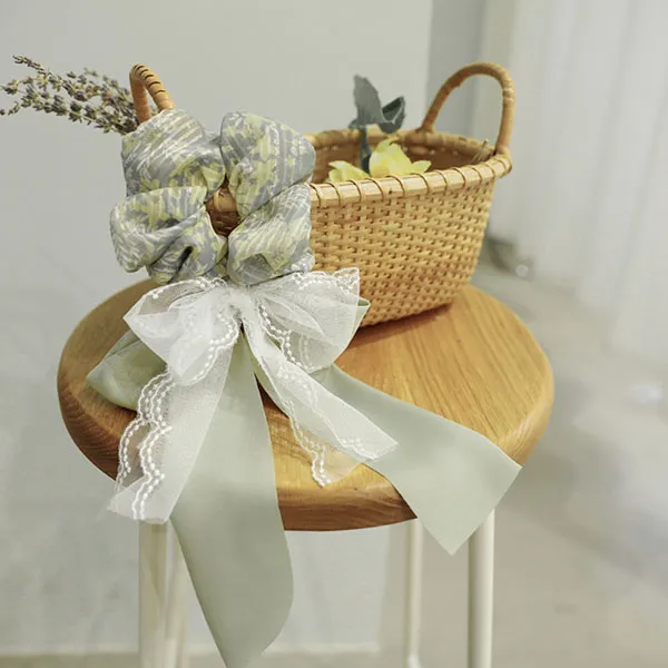 Enchanting Cat Fabric Hair Tie Women's-3
