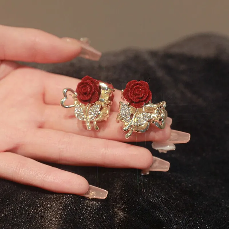 Enchanting Cat Alloy Hair Clips Women's-4