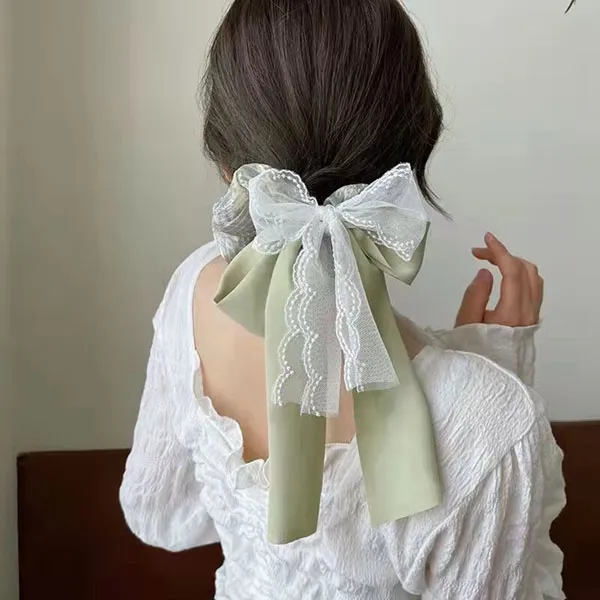 Enchanting Cat Fabric Hair Tie Women's-2