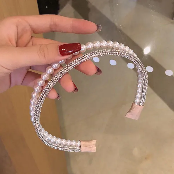 Enchanting Cat Rhinestone Headband Women's-1
