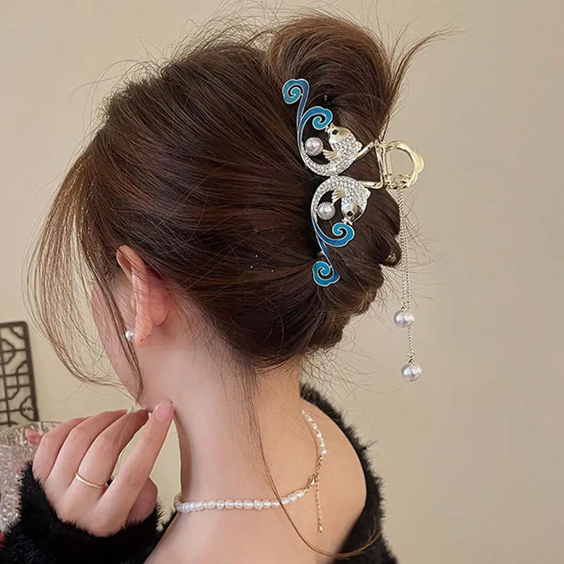 Enchanting Cat Alloy Hair Clips Women's-1