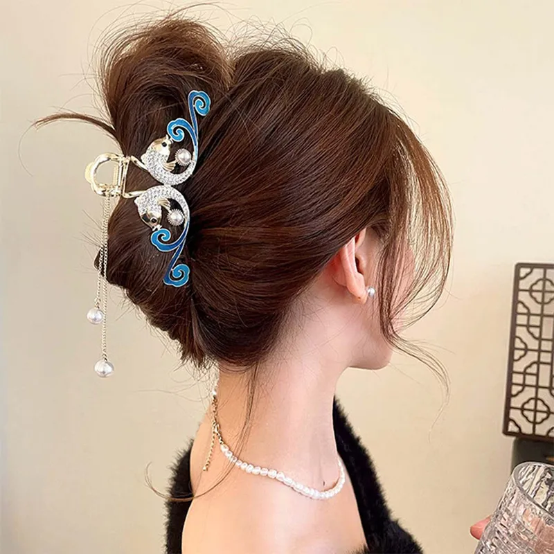 Enchanting Cat Alloy Hair Clips Women's-2
