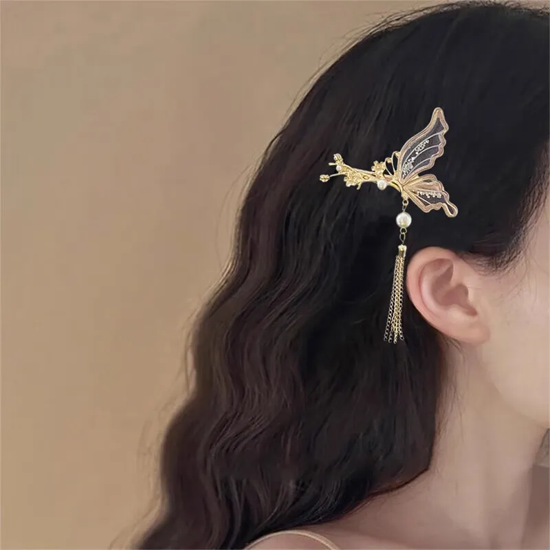Enchanting Cat Alloy Hair Clips Women's-5
