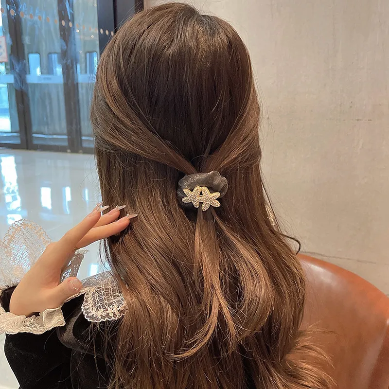 Enchanting Cat Alloy Hair Tie Women's-2