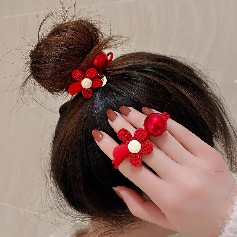 Enchanting Cat Alloy Hair Tie Women's-2