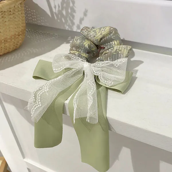 Enchanting Cat Fabric Hair Tie Women's-1