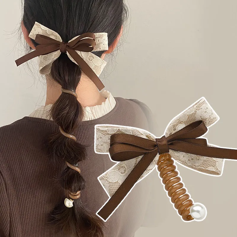 Enchanting Cat Alloy Hair Tie Women's-3