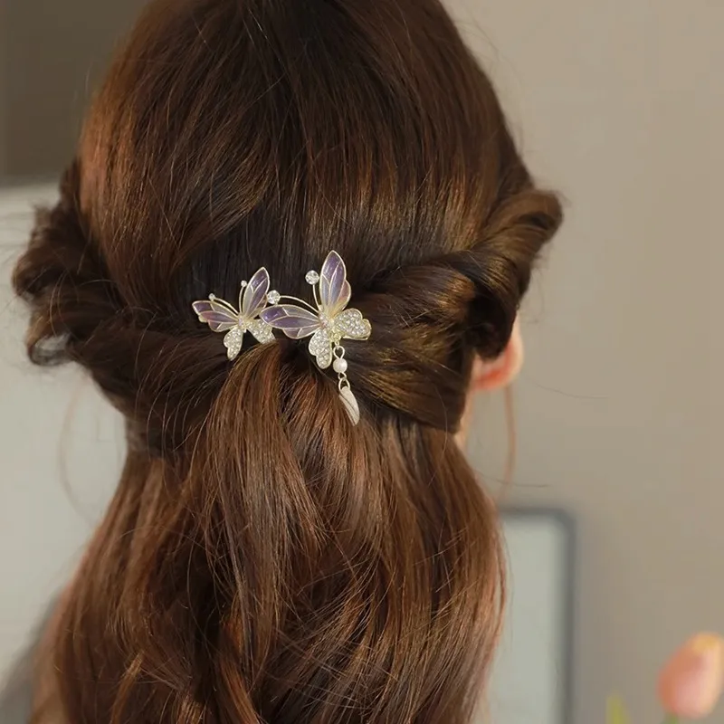 Enchanting Cat Alloy Hair Clips Women's-8