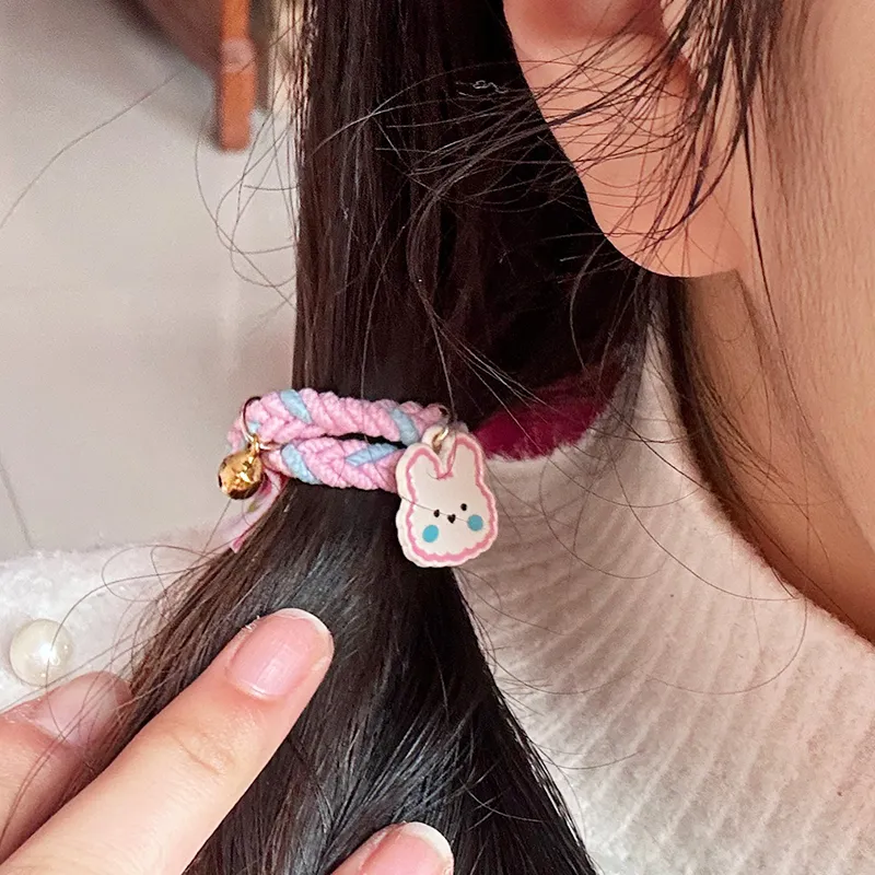 Enchanting Cat Alloy Hair Tie Women's-5