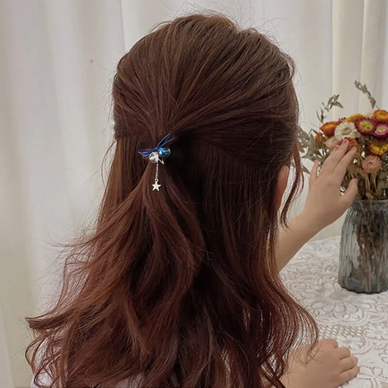 Enchanting Cat Alloy Hair Tie Women's-3