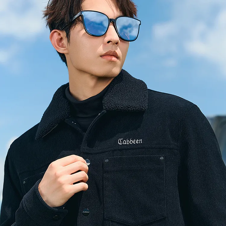 Cabbeen Jackets Coats Men's Coal Black-3