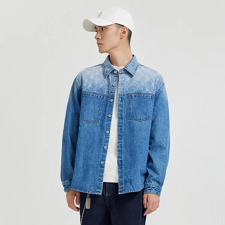 Cabbeen Shirts Men Cerulean 47-2