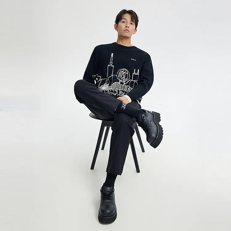 Cabbeen Knitwear Men's Coal Black-4