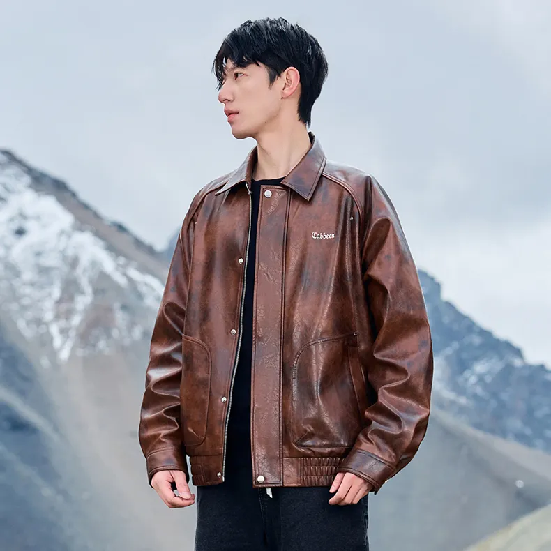 Cabbeen Jackets Coats Men's Ochre-3