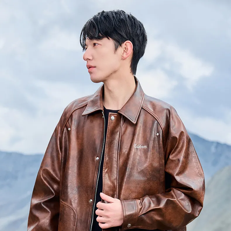 Cabbeen Jackets Coats Men's Ochre-4