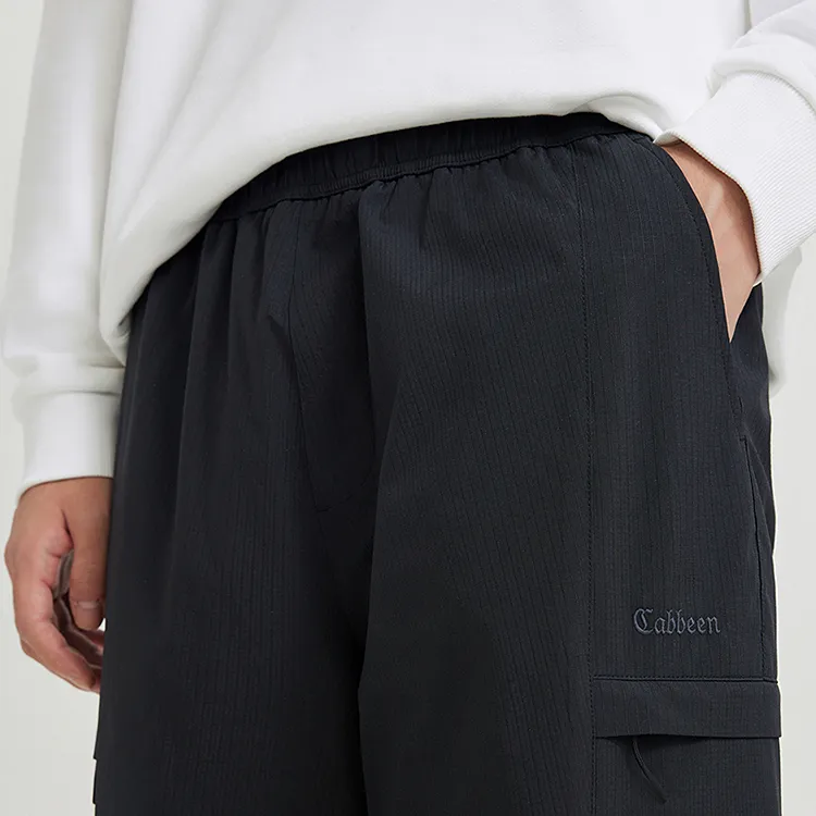 Cabbeen Casual Pants Men's Coal Black-2