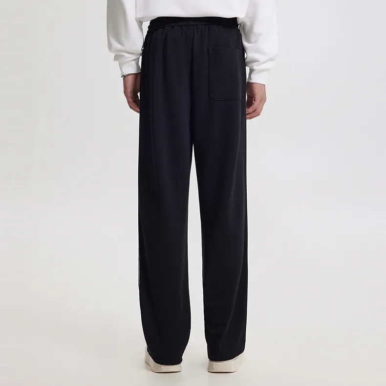 Cabbeen Knitted Sports Pants Men's Black-3