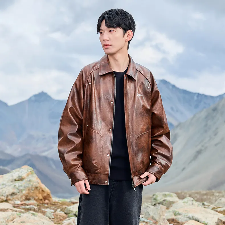 Cabbeen Jackets Coats Men's Ochre-5
