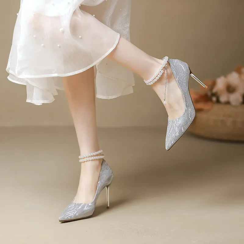 RoseDoris Slim Heel High Heels Women's-3