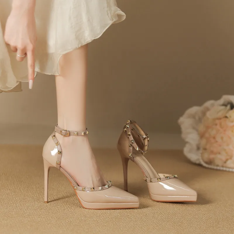 RoseDoris Slim Heel High Heels Women's-6