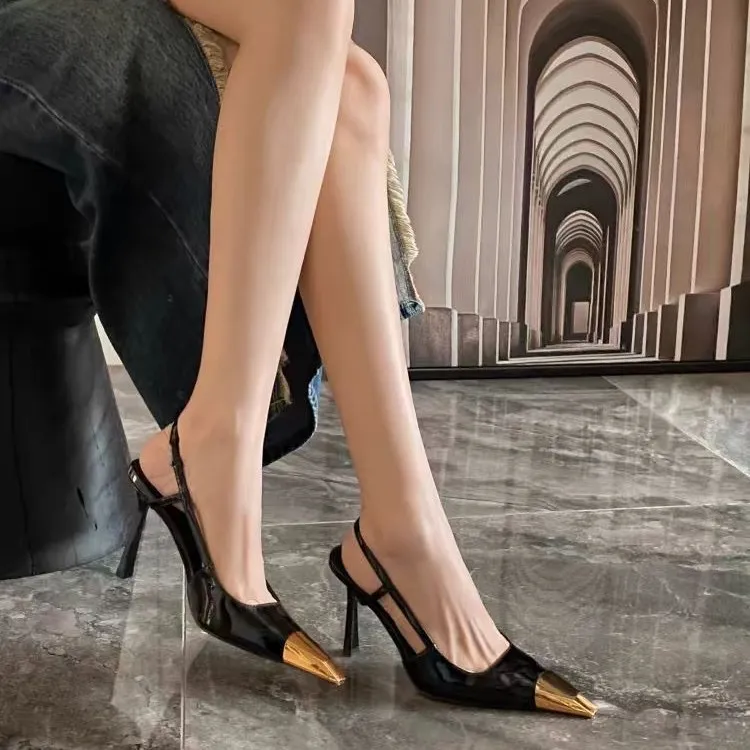 RoseDoris High Heels Women's Black, Gold-1