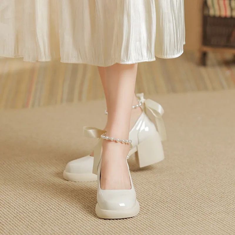 RoseDoris Chunky Heel High Heels 6.5cm Women's-2