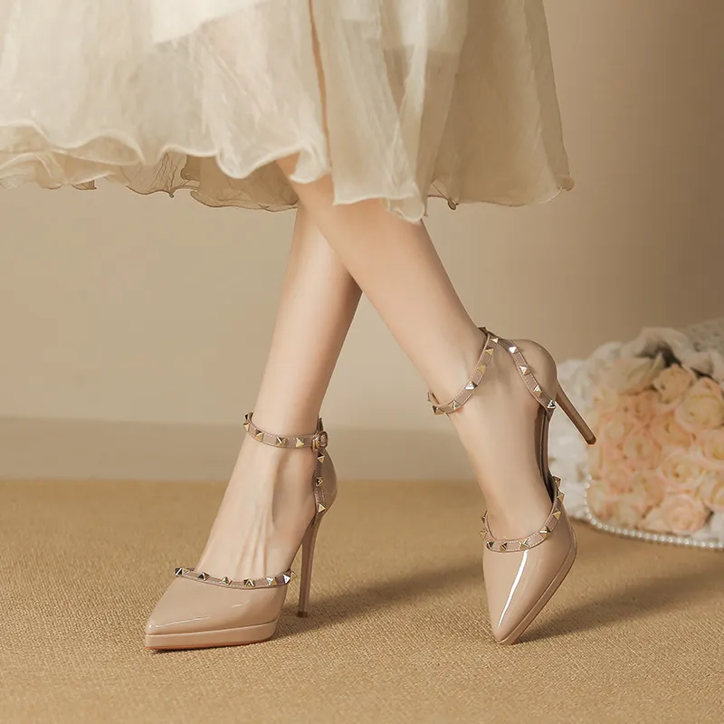 RoseDoris Slim Heel High Heels Women's-9