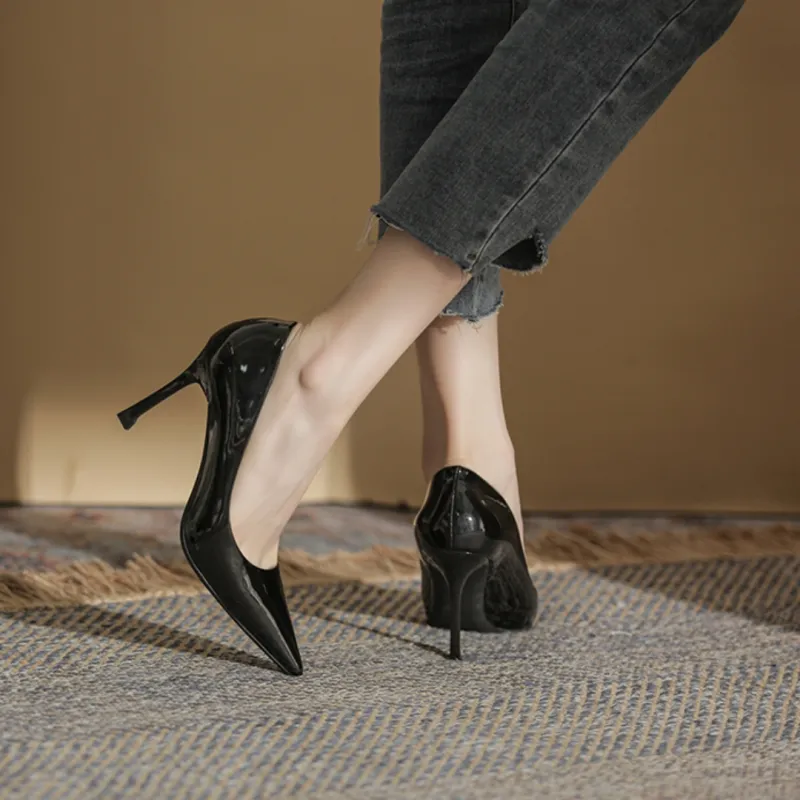 RoseDoris Slim Heel High Heels 8cm Women's-4