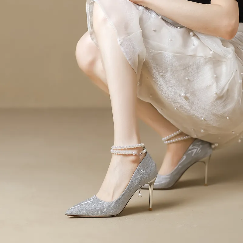 RoseDoris Slim Heel High Heels Women's-4