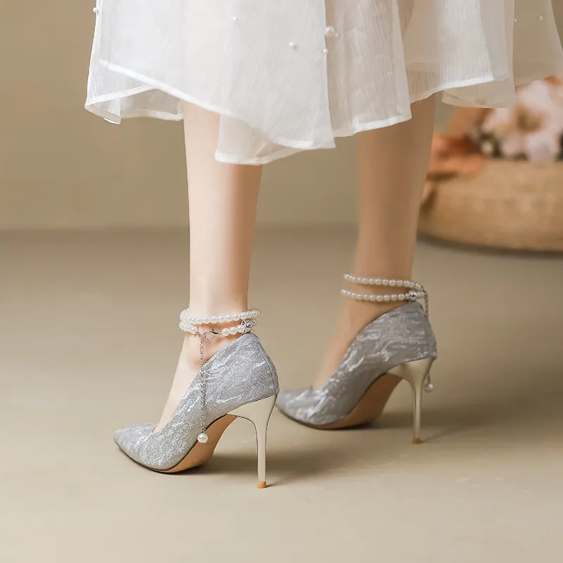 RoseDoris Slim Heel High Heels Women's-2