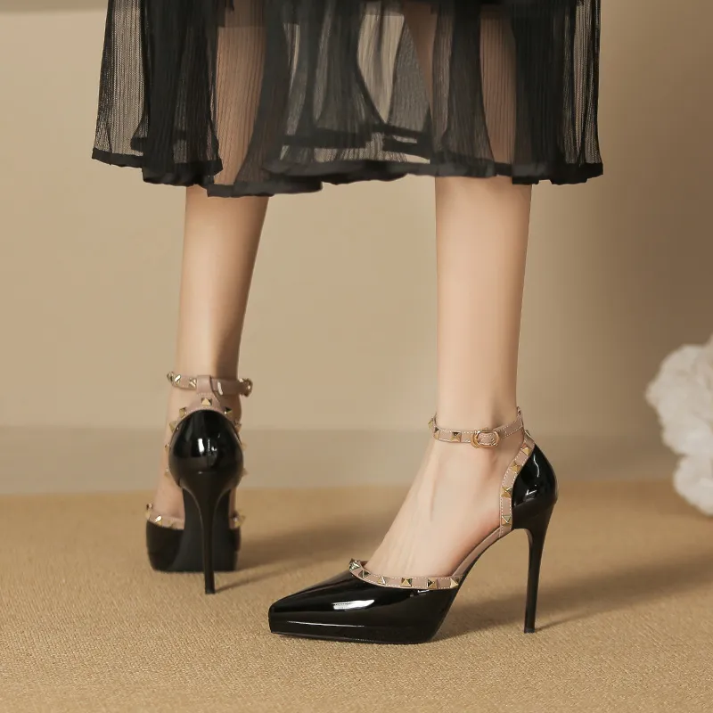 RoseDoris Slim Heel High Heels Women's-2