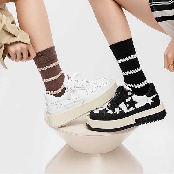 Woven Pear Mid-Calf Socks Unisex 5 Pack-5