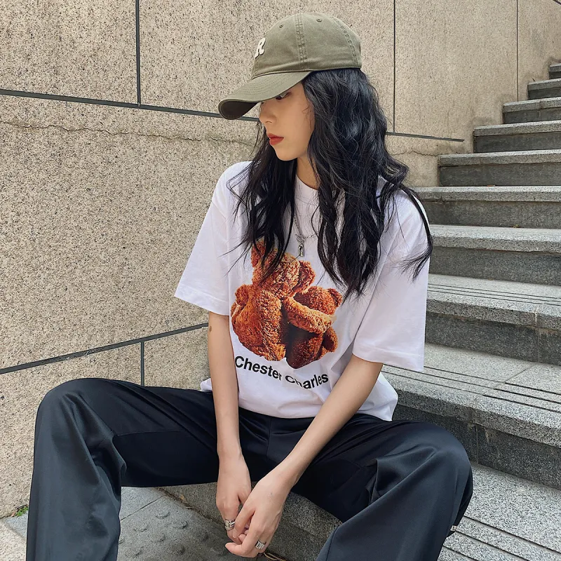 Chester Charles T-Shirt Unisex White-3