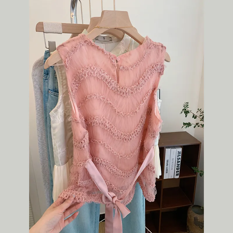OUBO Tank Tops Women's Pink-6