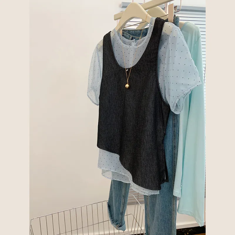 OUBO Shirts Women's Black Gray Green-4
