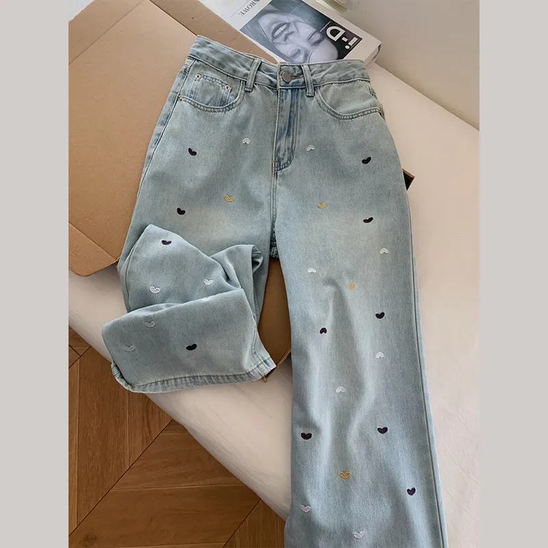 OUBO Jeans Women's Light Blue-1