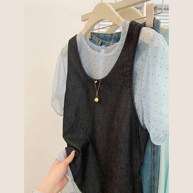 OUBO Shirts Women's Black Gray Green-3
